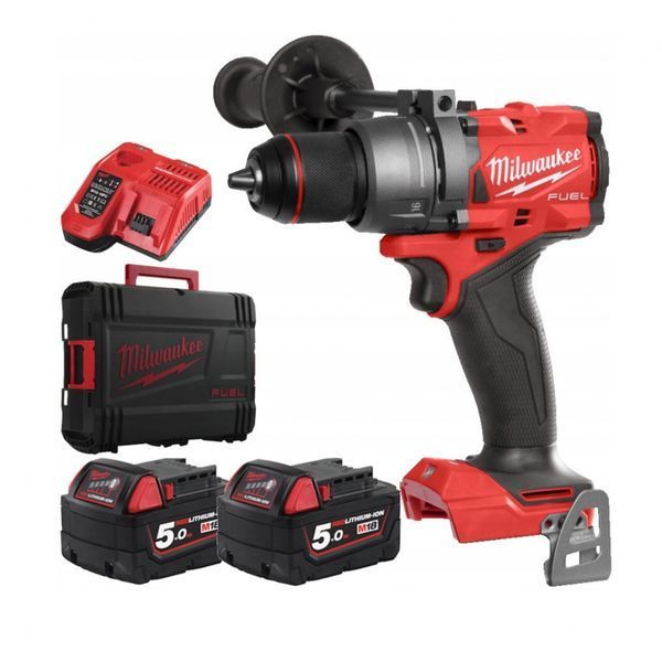 Дриль-шуруповерт акумуляторна безщіткова ударна MILWAUKEE M18 FPD3-502X (158 Нм) (ЗУ+2Х5Ач, кейс) 4933479860 фото