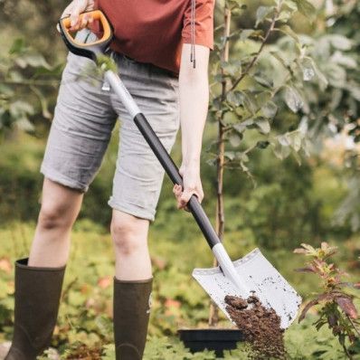 Лопата штикова закруглена Fiskars Xact&trade; (1066729) 1066729 фото