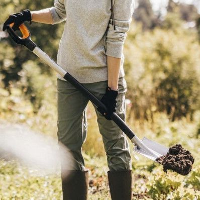 Лопата штикова закруглена Fiskars Xact&trade; (1066729) 1066729 фото