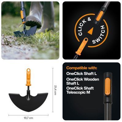 Нож для обрезки краев газона Fiskars OneClick&trade; (1080689) 1080689 фото