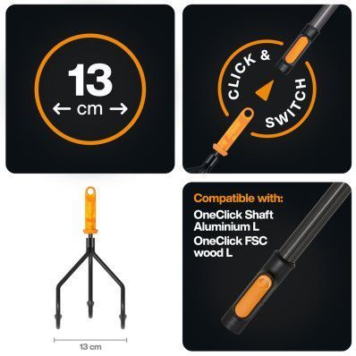 Насадка-культиватор Fiskars OneClick&trade; (1080684) 1080684 фото