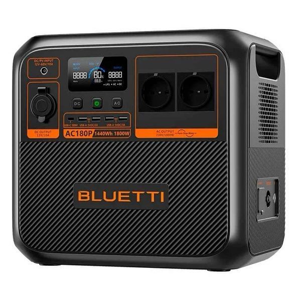 Зарядна станція Bluetti AC180P, 1800 Вт, 1440 Вт*год (електростанція для дому, ДЖБ, UPS) AC180P фото