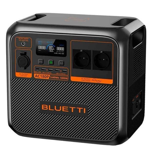 Зарядна станція Bluetti AC180P, 1800 Вт, 1440 Вт*год (електростанція для дому, ДЖБ, UPS) AC180P фото
