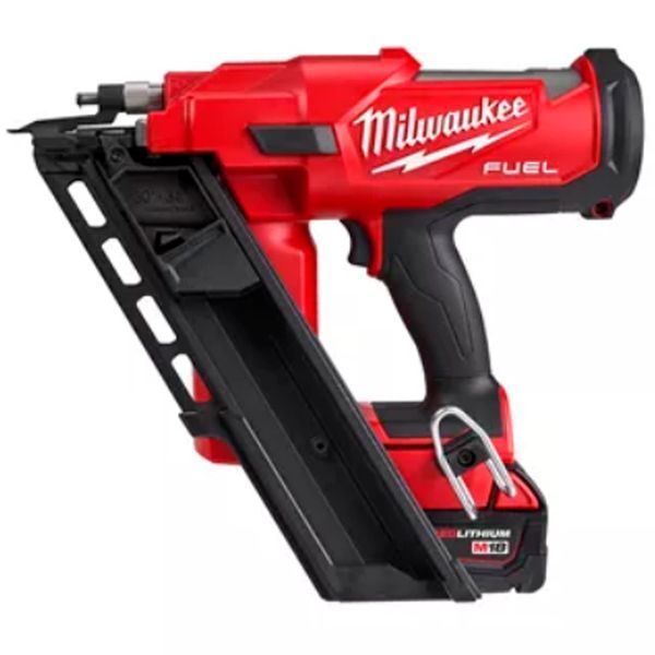 Гвоздозабивной пистолет аккумуляторный MILWAUKEE, M18 FFN-502C, 50/90мм (+зар.упр., 2акум.Х5Ач, кейс) 4933471404 фото